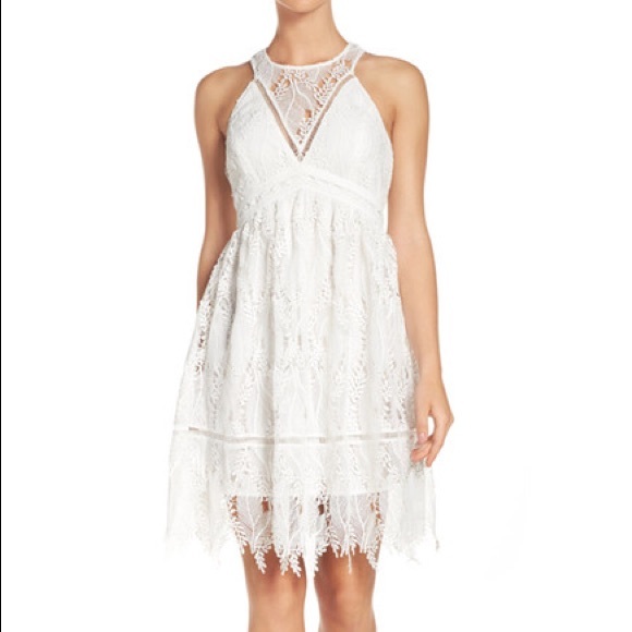 NWT Nordstrom Chelsea 28 Lace Fit Flare dress - Picture 2 of 7